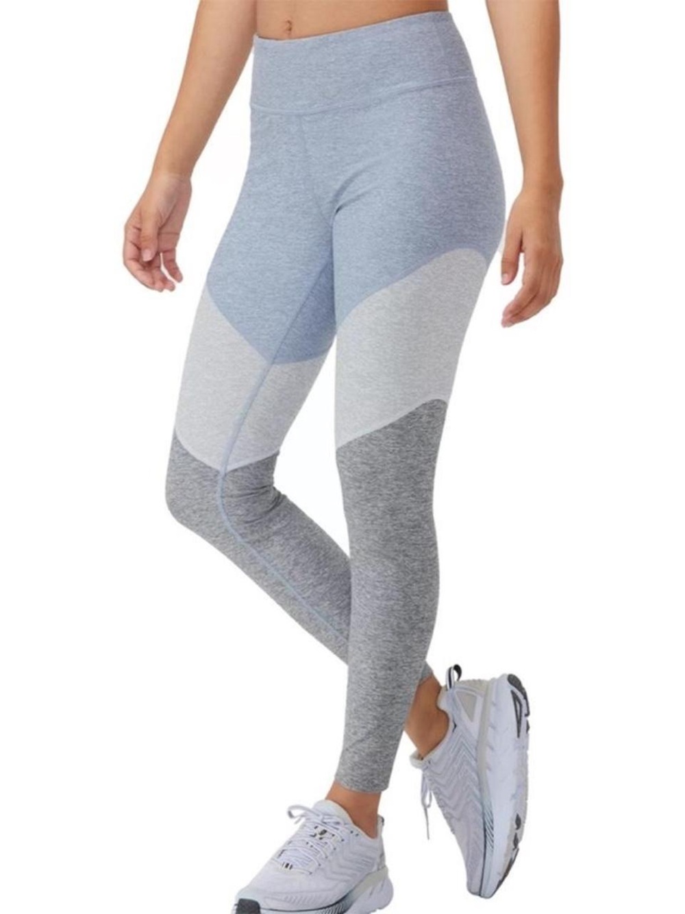 Outdoor Voices Colorblock Heathered Gray Leggings